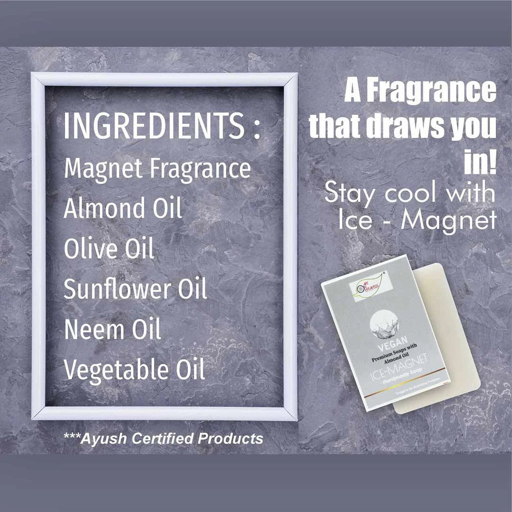 VEGAN Almond Oil Soap Handmade pack of 3
