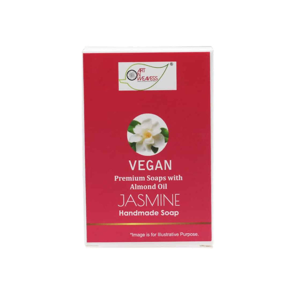 JASMINE Handmade VEGAN Almond Oil Soap NT Pack of 4