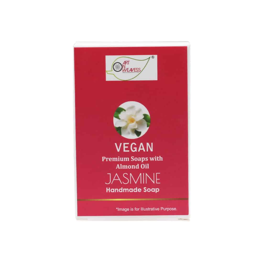 JASMINE Handmade VEGAN Almond Oil Soap NT Pack of 4