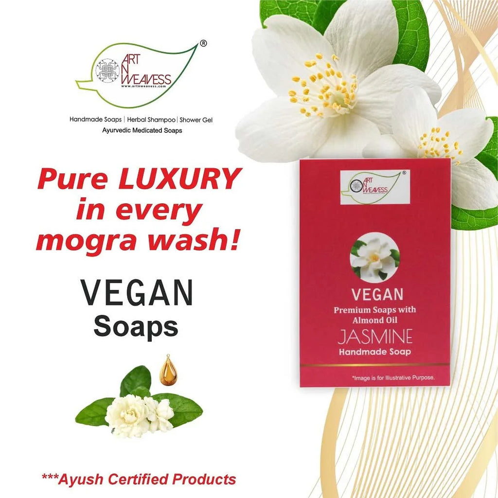 JASMINE Handmade VEGAN Almond Oil Soap