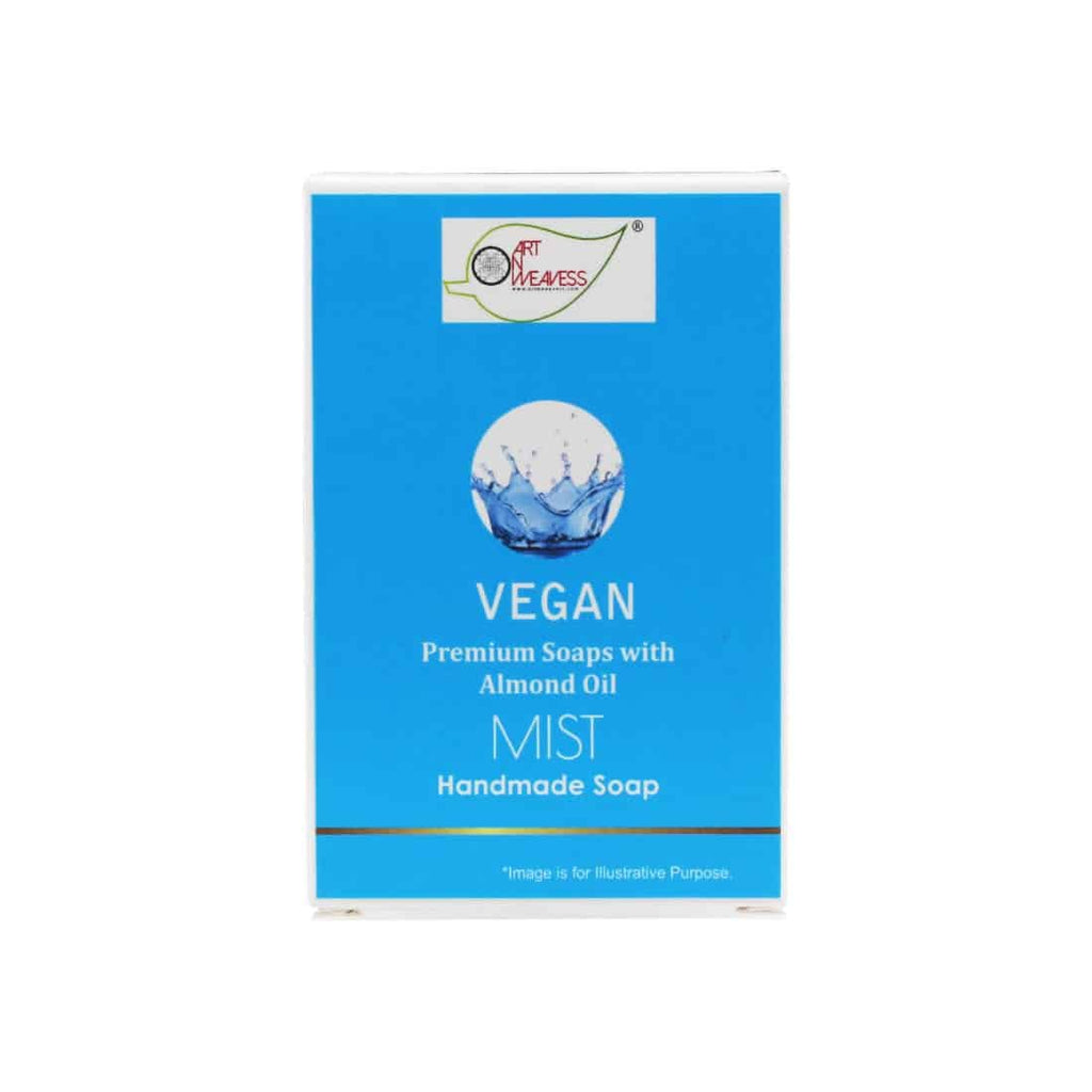 MIST Handmade VEGAN Almond Oil Soap 100 gms unit - Pack of 2