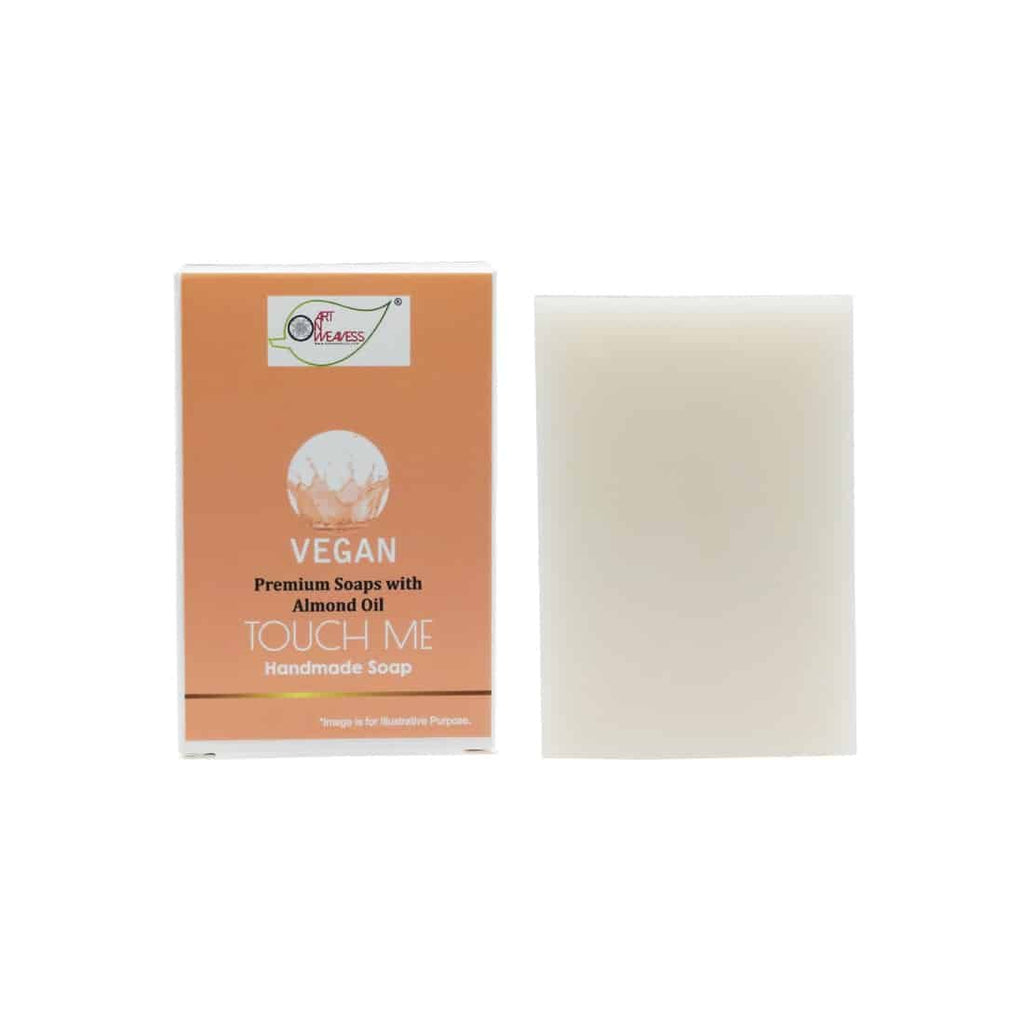 TOUCHME Handmade VEGAN Almond Oil Soap NT Pack of 4
