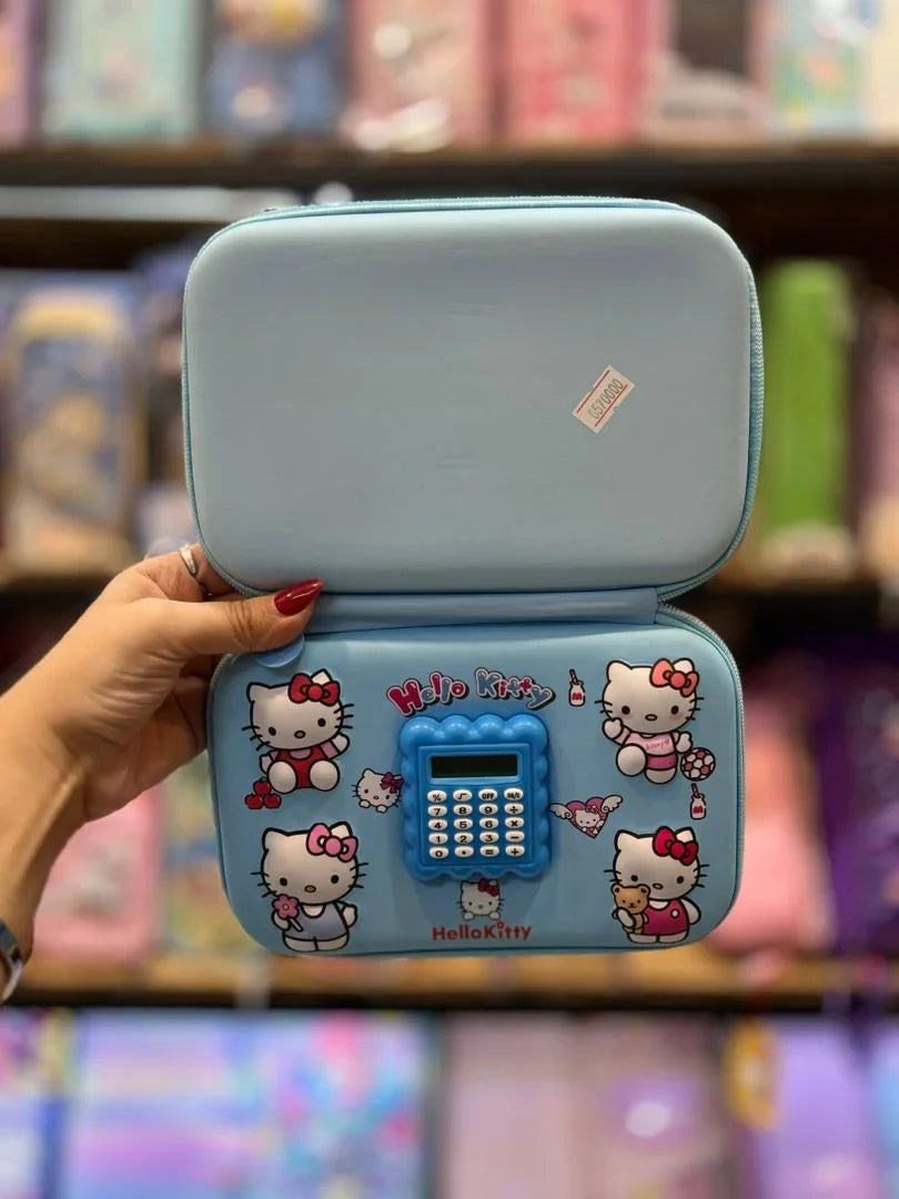 Big Size Cartoon 3D Cover Pencil Case, Large Capacity Calculator Pencil Case with Compartments Pouch - 10744