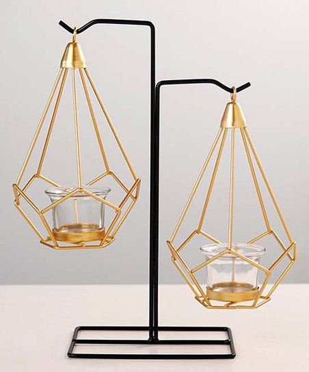 Modern Geometric Hanging Candle & Tealight Holder - 20425