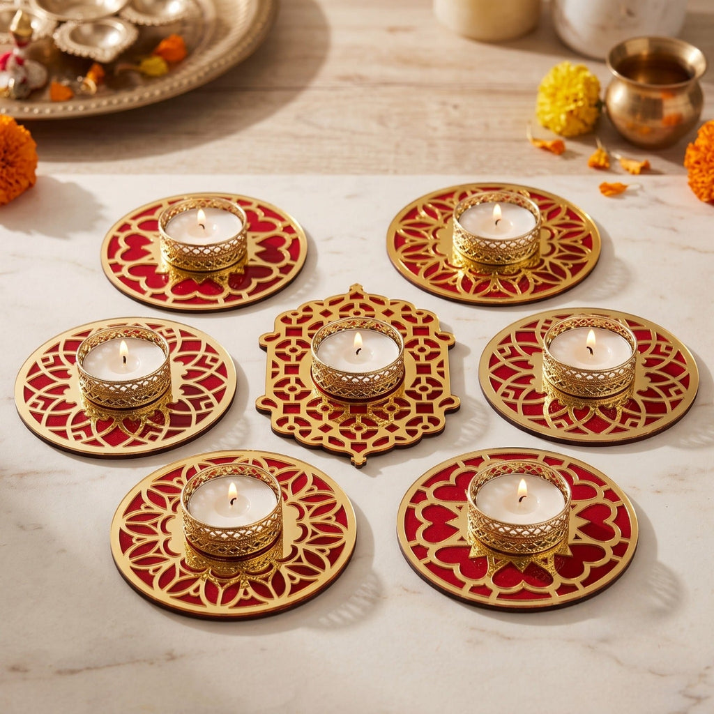 Festive Decorative Diya  Diwali & Home Decor 1 PCS [RANDOM DESIGN] - 21375