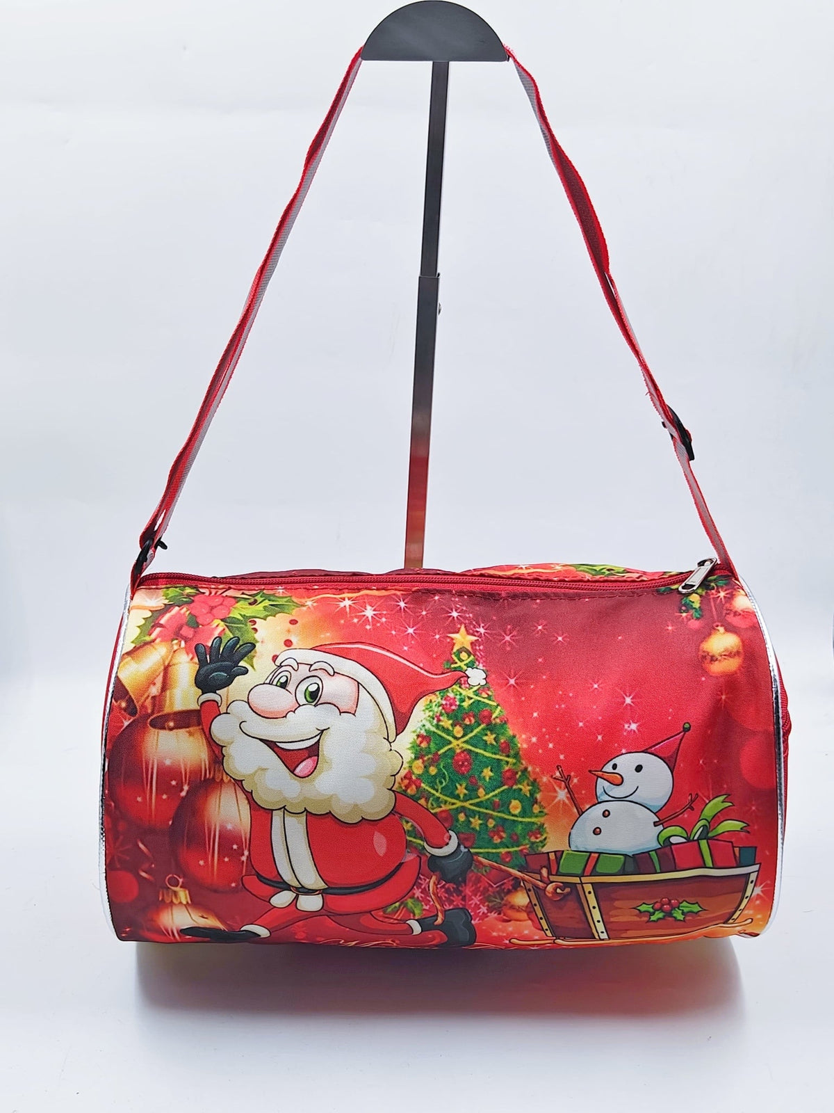 Christmas Santa Print Duffle Bags – Waterproof Bag Shoulder Bag with Large Compartment for  Travel, Duffle Bags, Size 14" * 8" inch - 11294