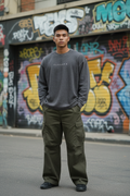 Acid Wash Waffle Knit — Front 1