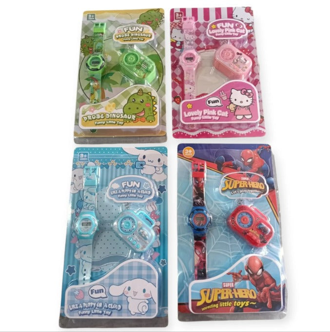Digital Watch and Keychain For Boys & Girls for Kids (Random Design) - 20092
