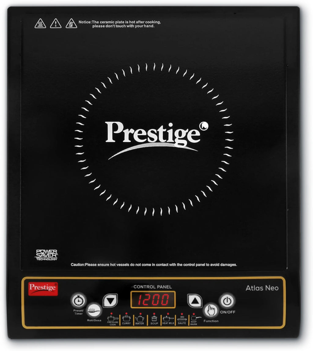 Prestige 1200 W Induction Cooktop Push Button Black