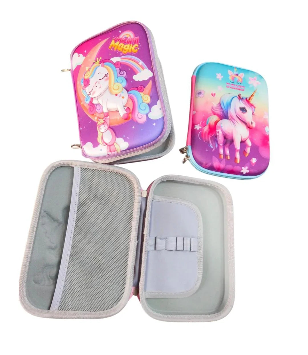 – 3D Unicorn Big Pencil Pouch Size 20 Cm × 15 Cm - 9526