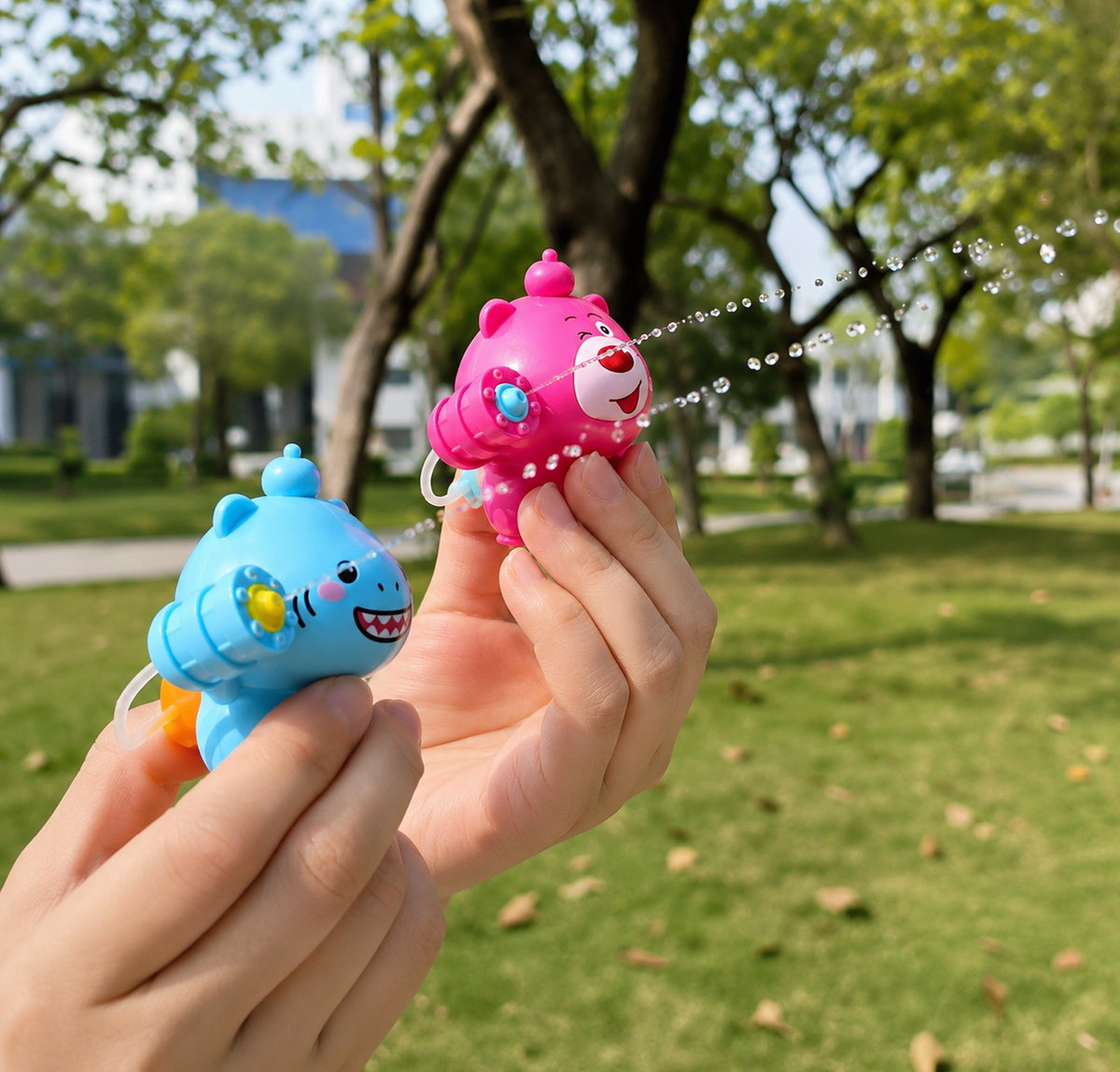 Cute Cartoon Animal Water Spray Toy Keychain for Kids {Random Design} - 20772