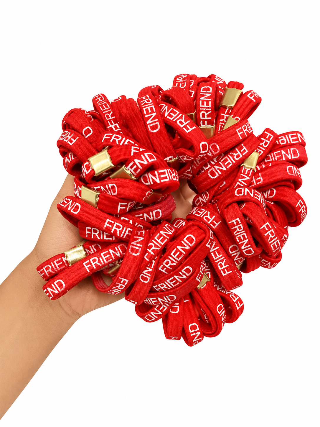 {90 Pcs} Friendship day band, Resham Silk Thread Fancy for Friendship Day  Red Band for Girls and Boys - 20788
