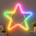 Decorative Neon Light Waterproof Hanging Light For Indoor and Outdoor Decoration with Hanging Hook (Star) - 20902