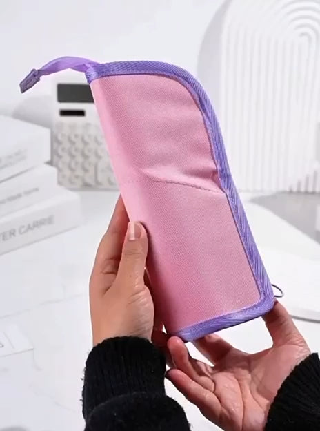 Pencil Case Pouch, Neo Critz Standing Pen Pouch Bag, Foldable Stand up Pencil Holder {Multicolor} - 20591