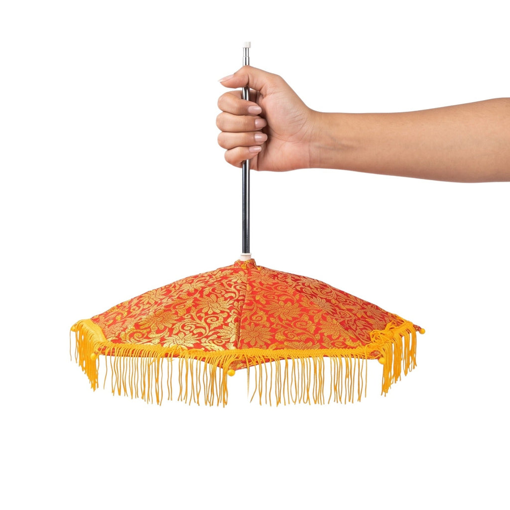 Traditional Decorative Tassel Parasol Umbrella - 21126