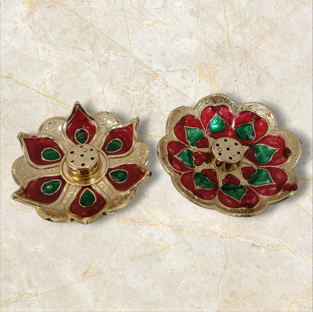 Flower Design Agarbatti Stand Incense Holder for Festive Decorations {Random Design} - 11350