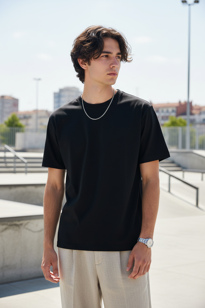 Black Classic Crew Shot 4