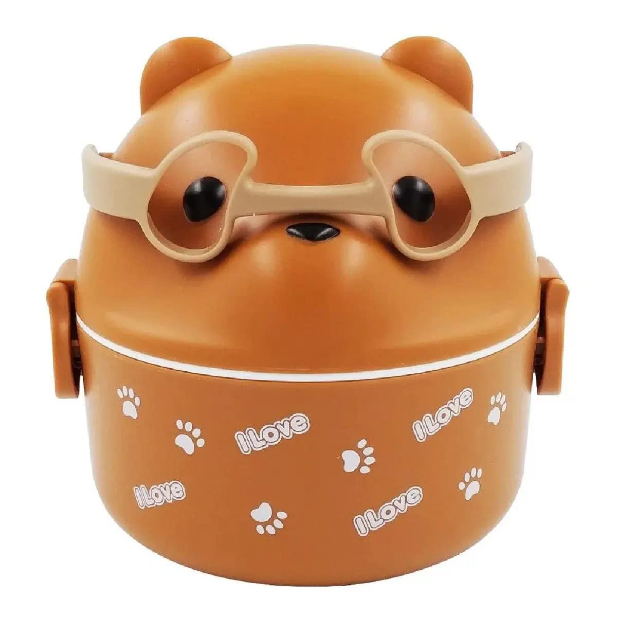 Cartoon Lunch Box with Handle for Kids, Leak Proof Microwave Safe Tiffin Box for Boys, Girls (Multi Color) - 20515