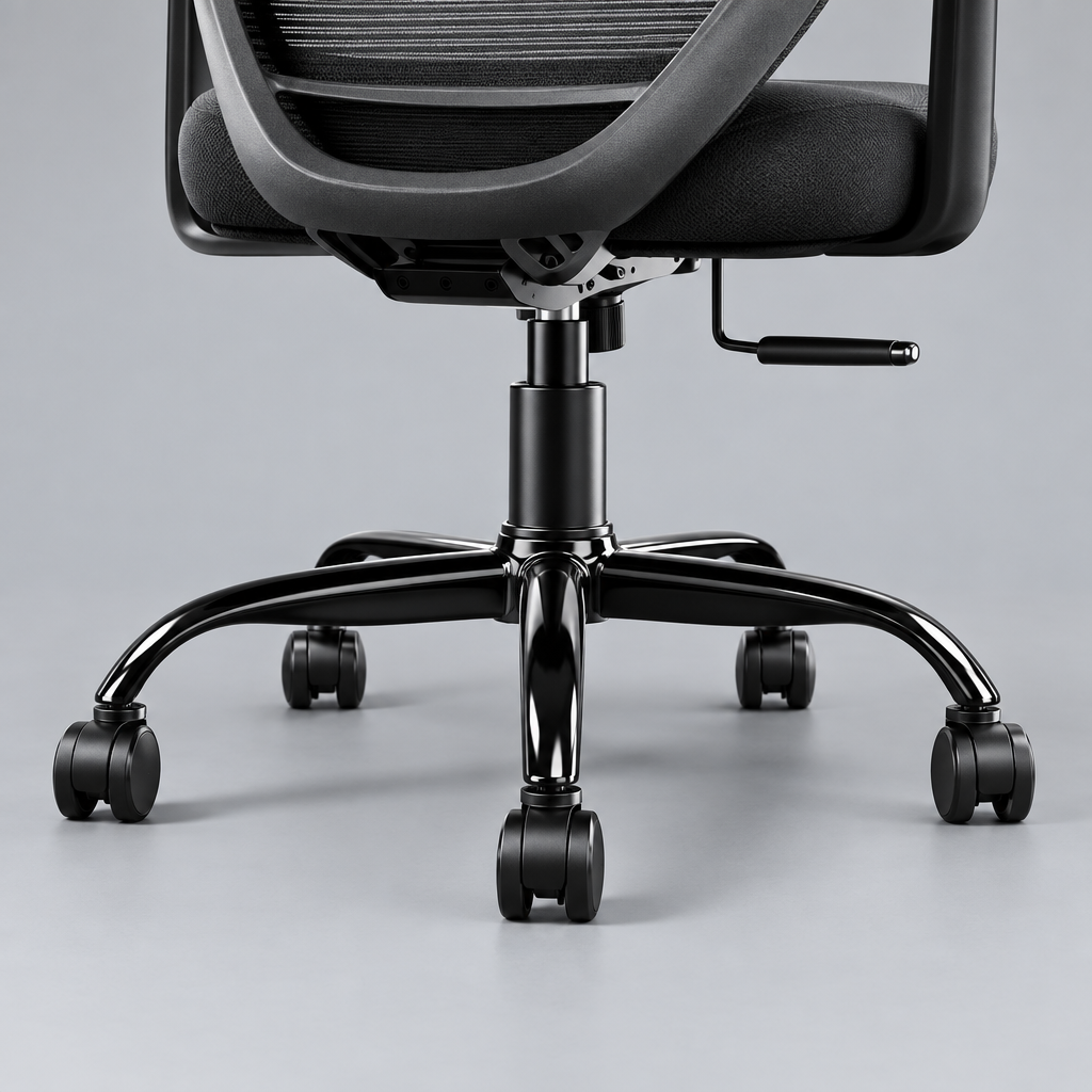 Chair base and wheels detail