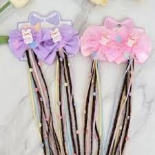 {1 Pair} Hair Extension For Kids Butterfly Cartoon Hair Pin Wing For Girls Kids Hair Accessories (random colours) - 20906