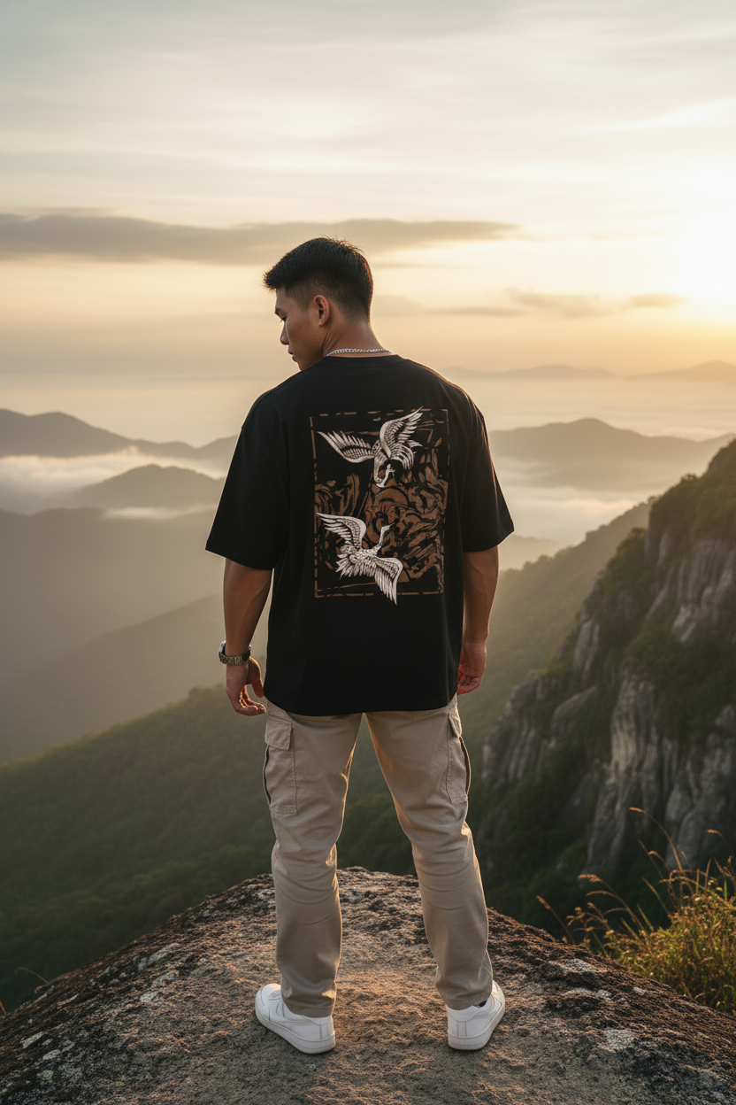 Crane Tee – Mountain