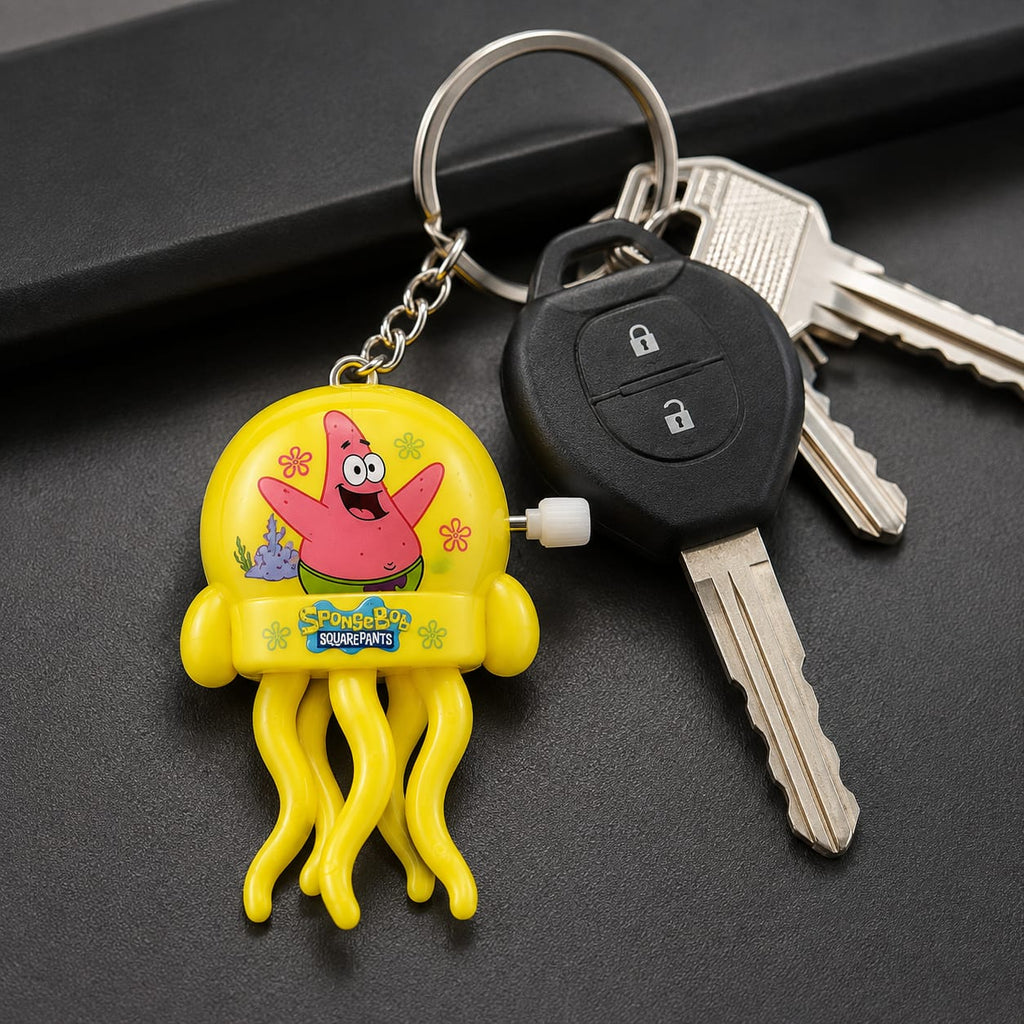Cute Cartoon Wind-Up Keychain Toy Random character (Multicolour) - 21049