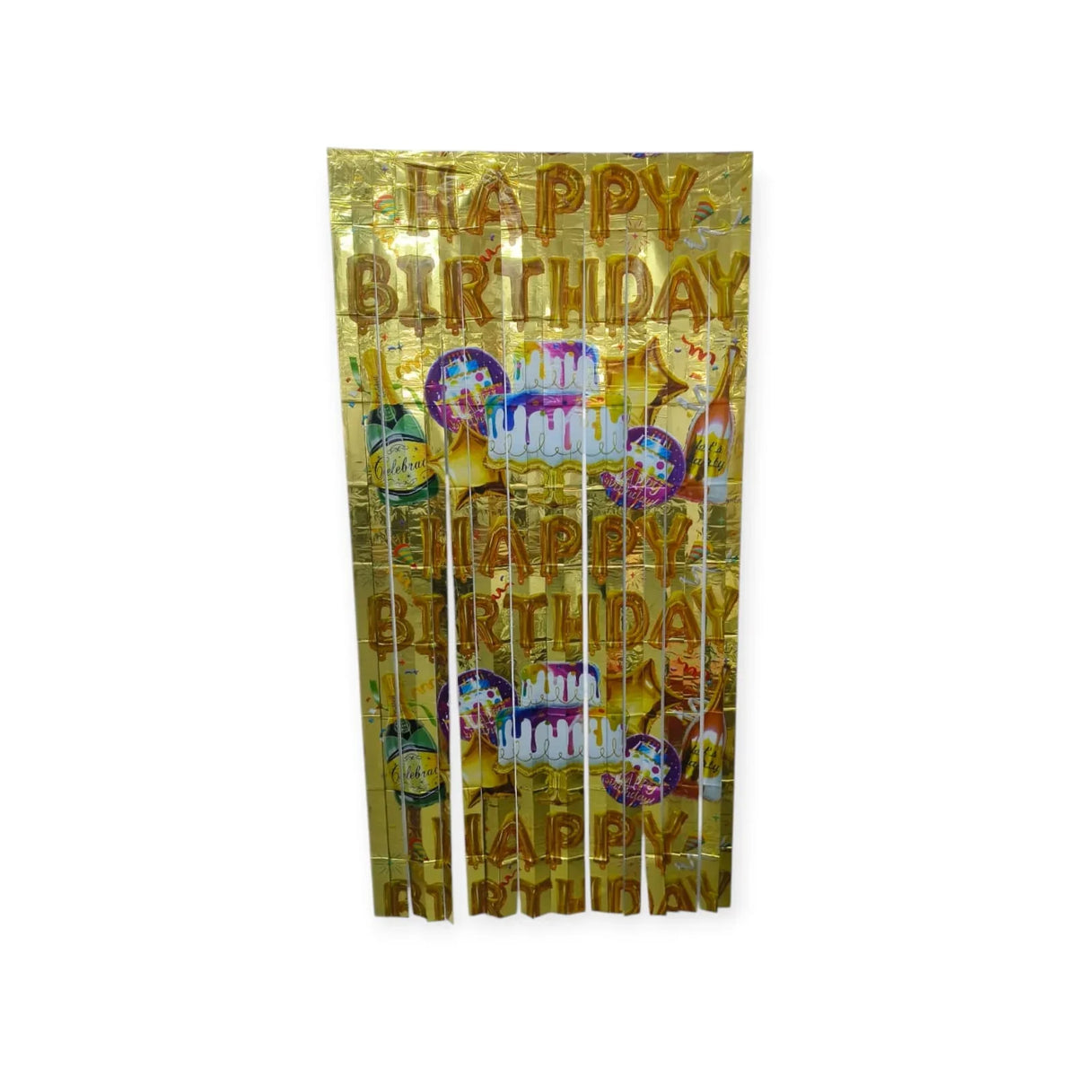 Printed Foil Curtain Decoration Item for Theme Birthday Parties/Event 3 by 6 - 20127
