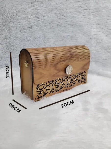 Handcrafted wooden purse for women - 20031