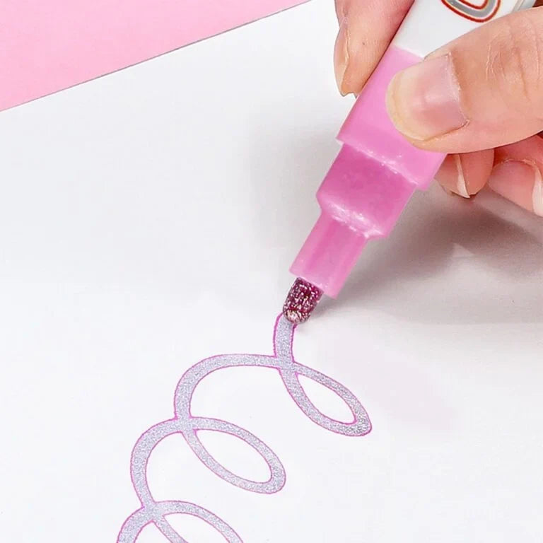 Line Painter Marker 6 Pcs Double-line Contour Marker Pen - 606