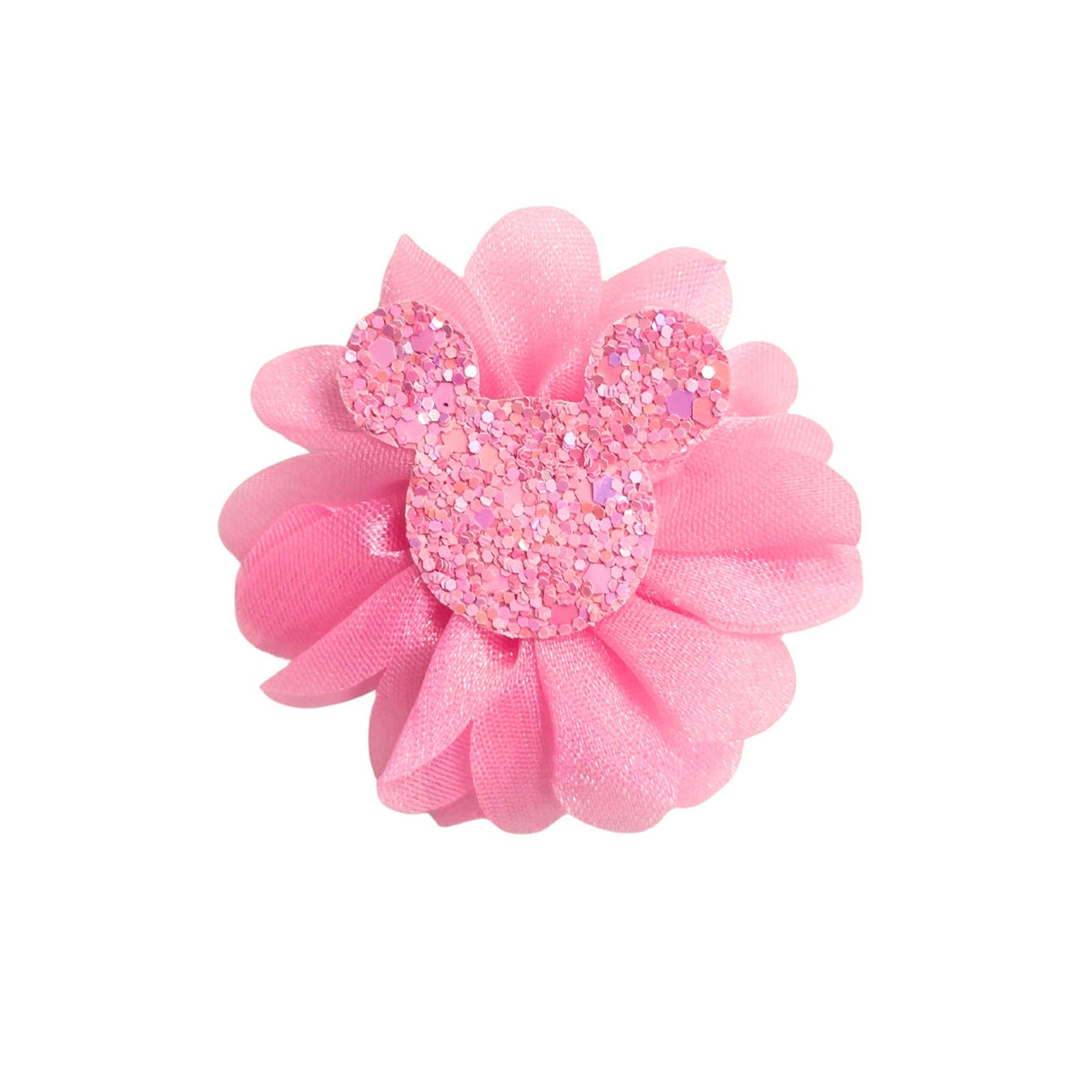 {Pack of 10} Baby Girl Hair Clips Soft Flower Bow Strechable Hair clip Suitable For Newborns, Infants, Toddlers and Kids - 20617
