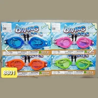 Swimming Goggles , Multicolor Adjustable Strap Goggle Adults - 10266