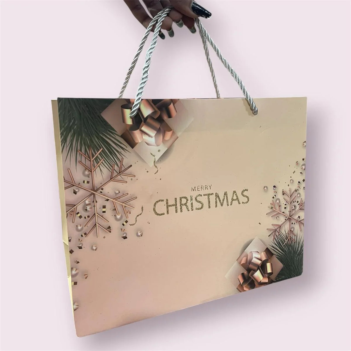 GBT-3668 Christmas Gift Bags Beautiful Designs for Christmas Gifts {Random Design}