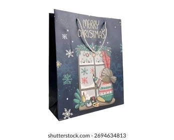 GBT-3676 Christmas Gift Bags Beautiful Designs for Christmas Gifts {Random Design}