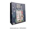 GBT-3676 Christmas Gift Bags Beautiful Designs for Christmas Gifts {Random Design}