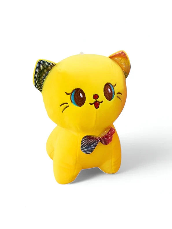 Cat Soft Toy for Babies 17*12 Cm Toy Kids Catty Plush Toy for Kids Cute Kitty Filled Soft Toy Birthday Gift (Multicolor) - 20064
