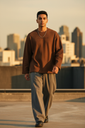 Flexora Brown Waffle Knit - Rooftop