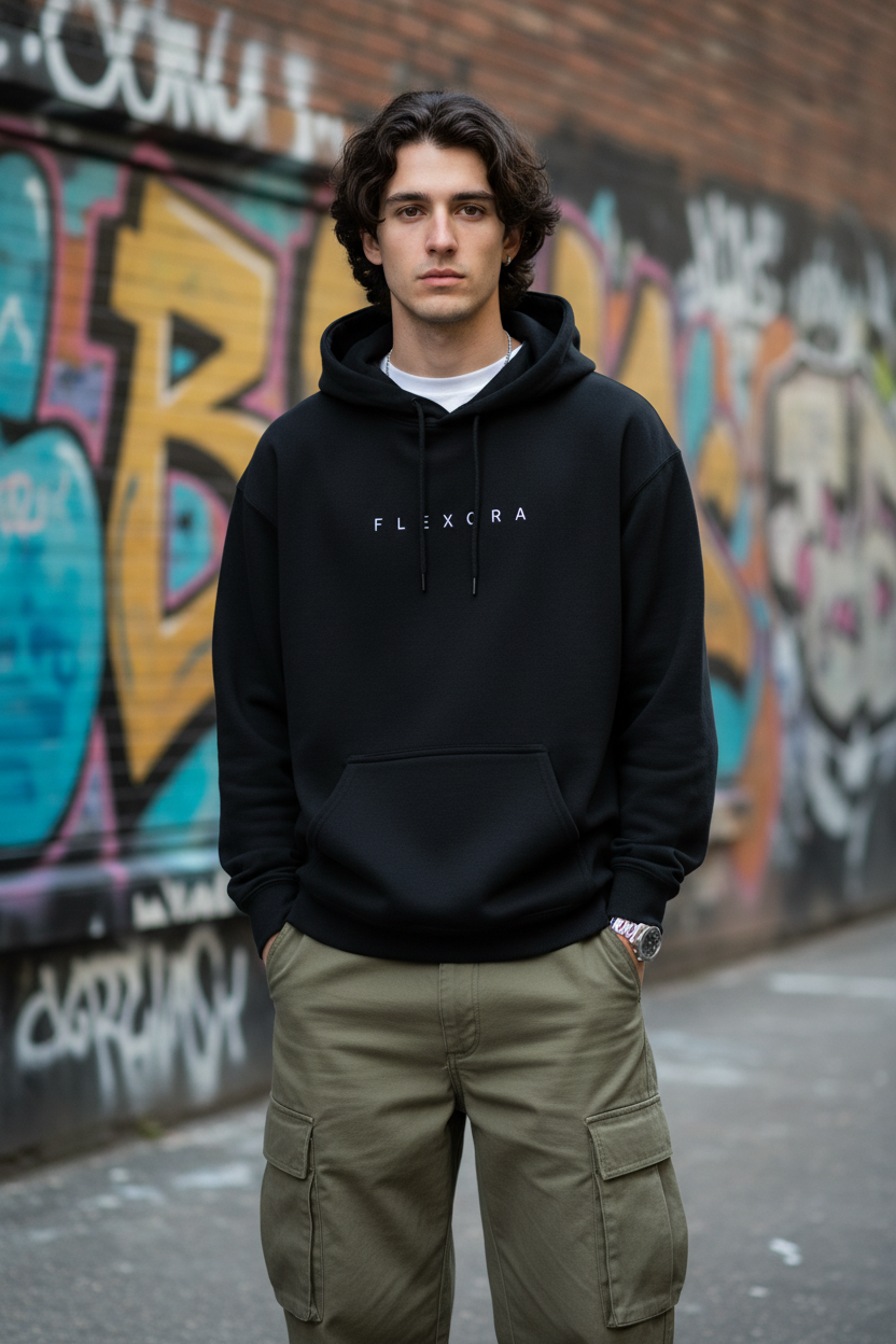 Flexora Hoodie - Graffiti Wall