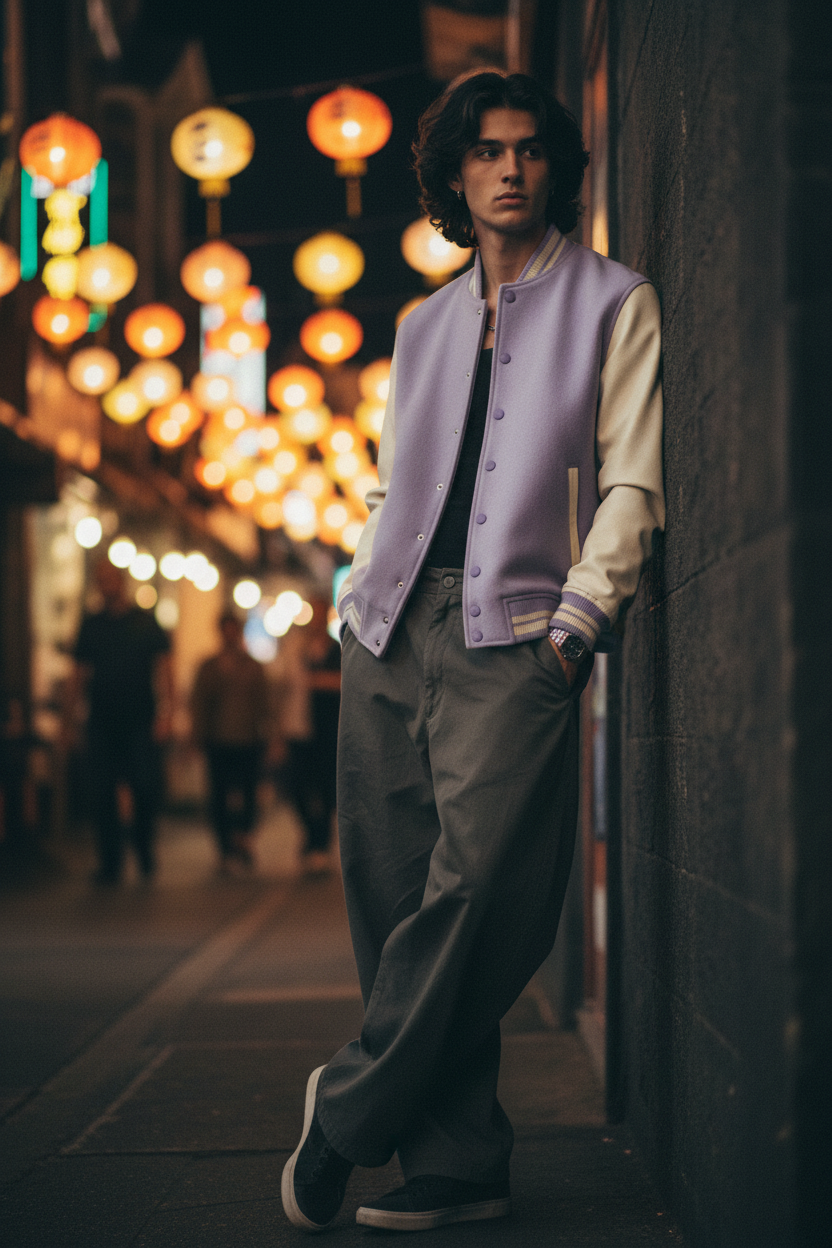 Flexora Lavender Varsity - Night Market