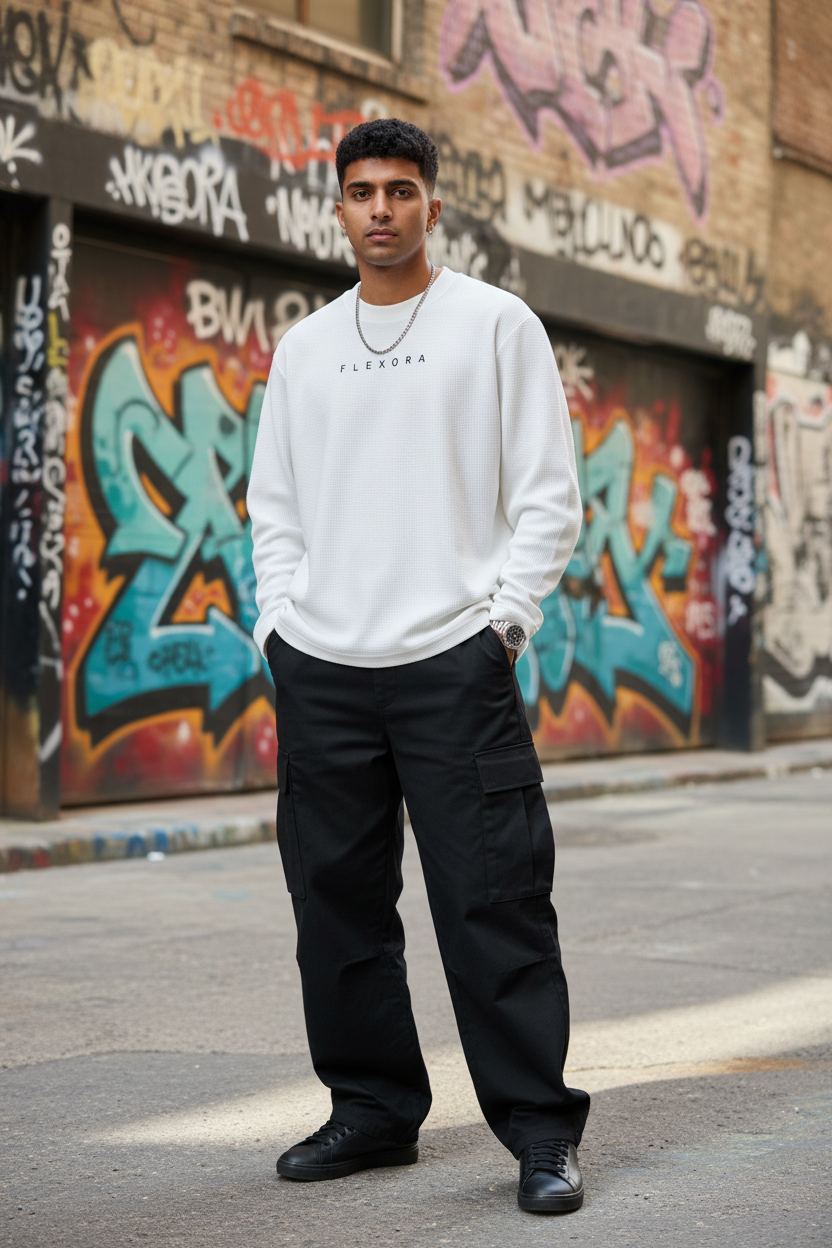 Flexora Waffle Knit - Graffiti Wall