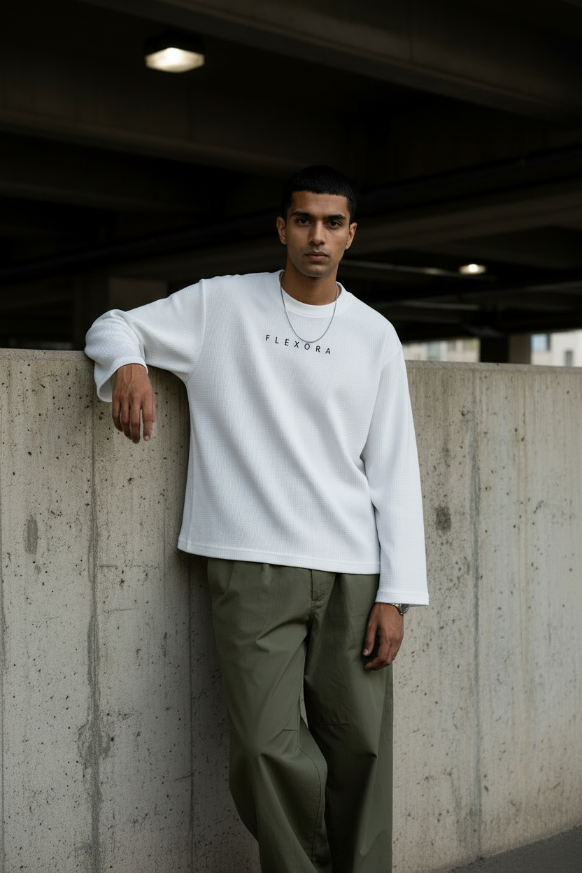 Flexora Waffle Knit - Underpass Pose Fixed Sleeves