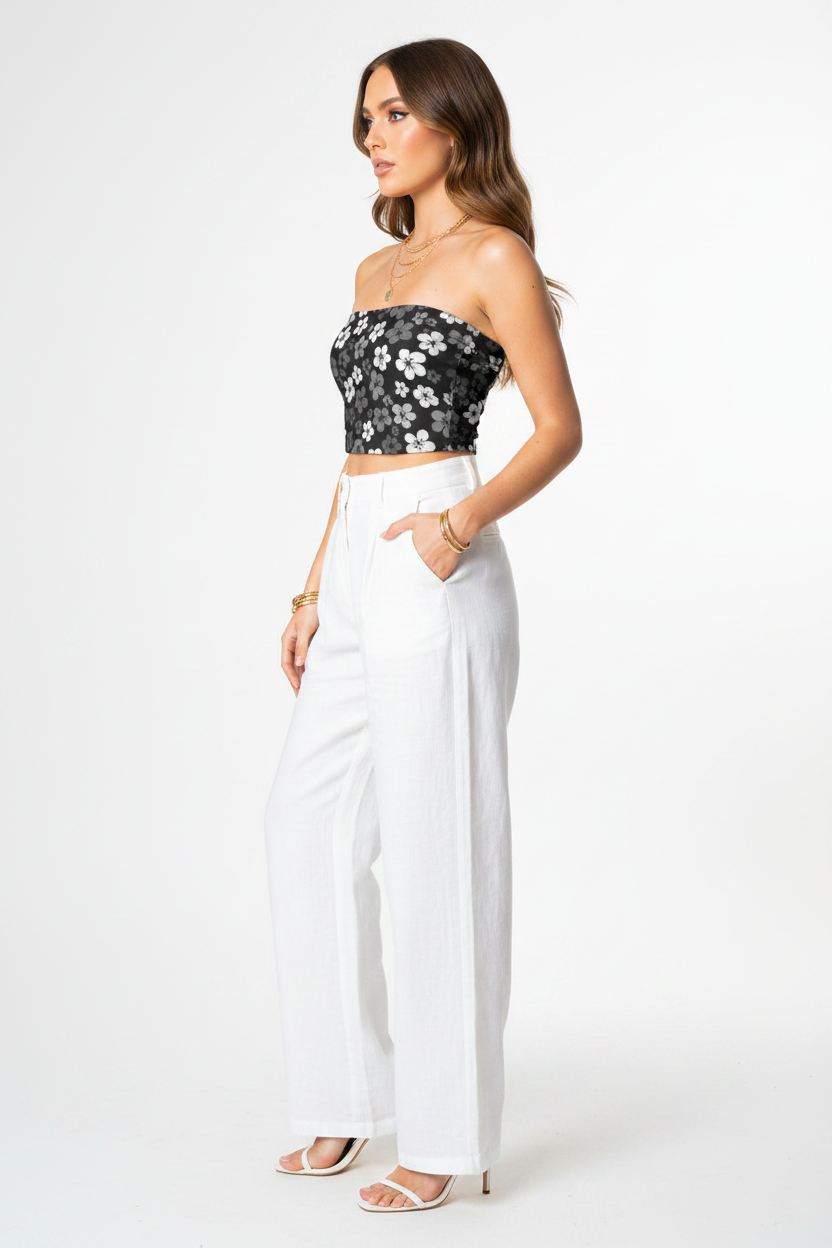 Floral Tube Top - Left