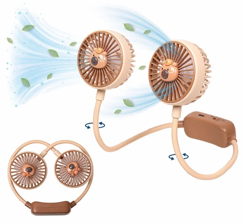 Hand Free Neck Fan, 360 Degree Rotatable Portable Neck Fan - 20519