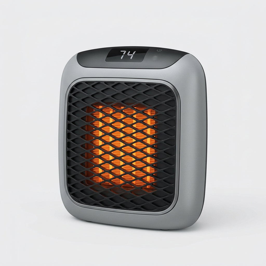 Heater on a pale grey background