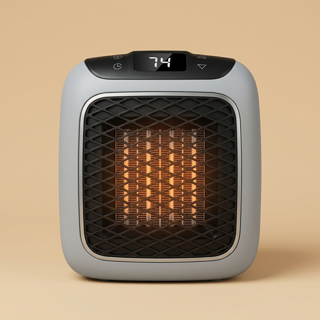 Heater on a warm beige background