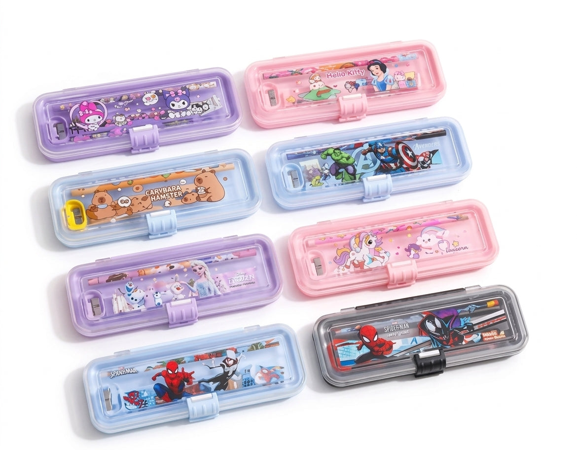 WX-99662 2 PCS  Pill Shape Double Ended Pencil Eraser Kids Heat Erasable