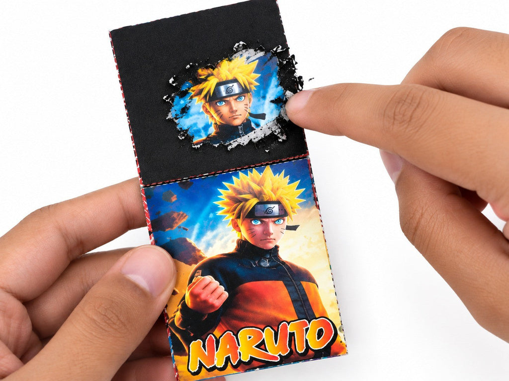 Naruto Scratch Card Collection Pack of 20 Colorful Anime Cards for Kids - 21269