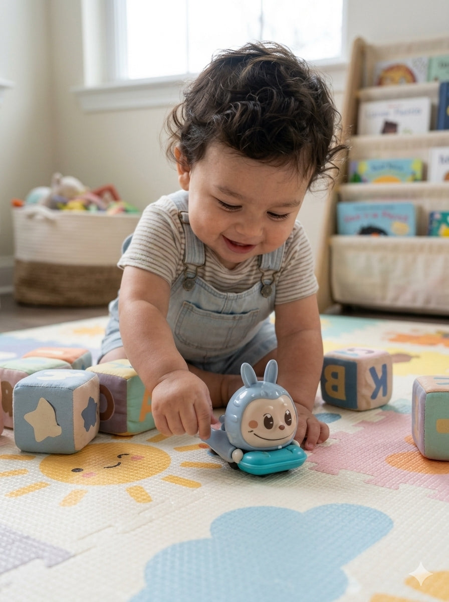 Moving Toy, Cute Crawling Action Figure, Cartoon Clockwork Toy for Kids - 21233