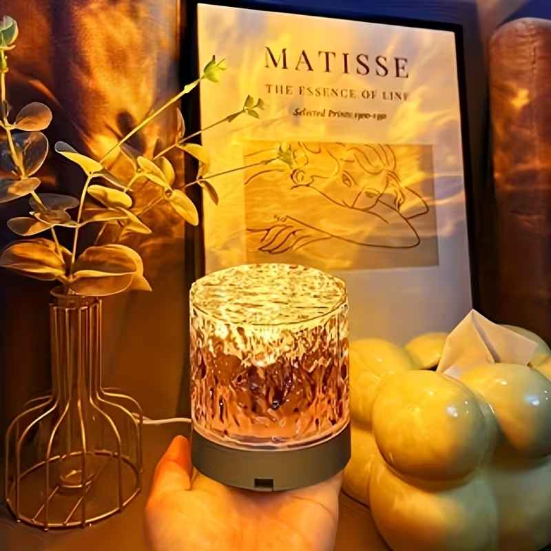 Acrylic Table Lamp Nightlight Farm house Hotel Ambient Lights Home Desk Light USB Plug | Lamps, Lighting  | Night Lights - 21277
