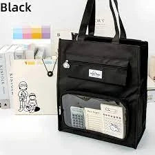 Portable File Handbag Large Capacity Tote Bag Student Training Multicolor - 10673