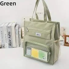 Portable File Handbag Large Capacity Tote Bag Student Training Multicolor - 10673